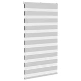 Vidaxl Zebra Roller Blind 85x150 cm Larghezza polvere 80,9 cm grigio chiaro