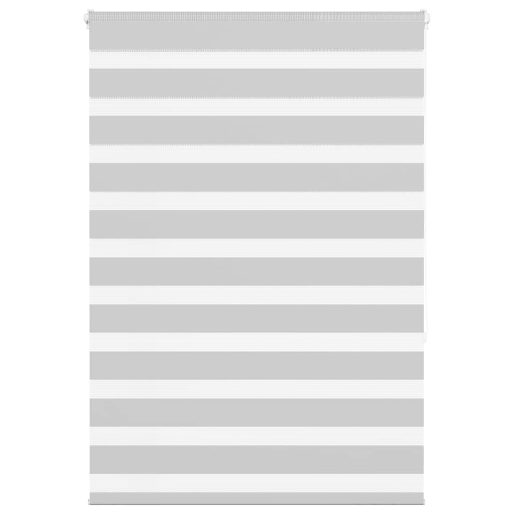 VidaXL Zebra-Rollo 100x150 cm Stoffbreite 95,9 cm Hellgrau