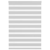 VidaXL Zebra-Rollo 110x150 cm Stoffbreite 105,9 cm Hellgrau