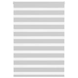 VidaXL Zebra-Rollo 115x150 cm Stoffbreite 110,9 cm Hellgrau