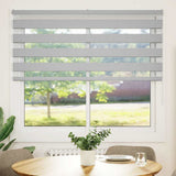 VidaXL Zebra-Rollo 155x150 cm Stoffbreite 150,9 cm Hellgrau