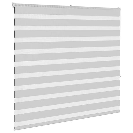 VidaXL Zebra-Rollo 165x150 cm Stoffbreite 160,9 cm Hellgrau
