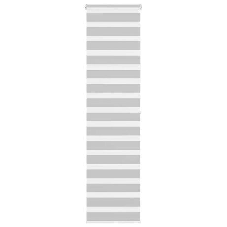 VidaXL Zebra-Rollo 55x200 cm Stoffbreite 50,9 cm Hellgrau
