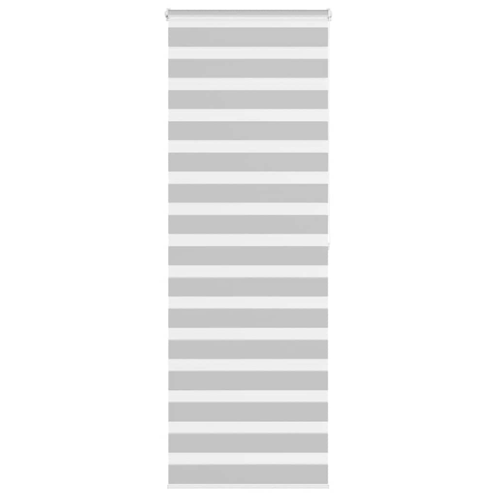 VidaXL Zebra-Rollo 75x200 cm Stoffbreite 70,9 cm Hellgrau