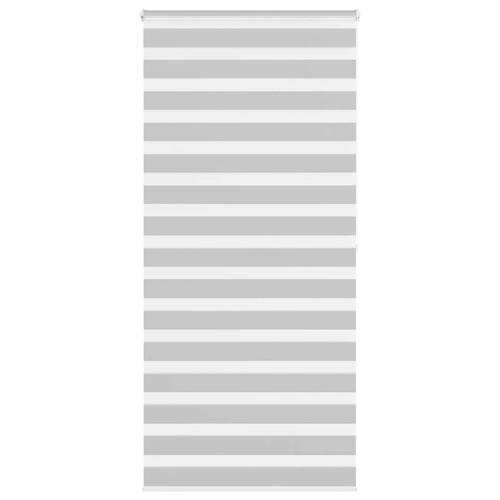 VidaXL Zebra-Rollo 95x200 cm Stoffbreite 90,9 cm Hellgrau
