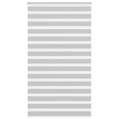 VidaXL Zebra-Rollo 125x200 cm Stoffbreite 120,9 cm Hellgrau
