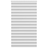 VidaXL Zebra-Rollo 130x200 cm Stoffbreite 125,9 cm Hellgrau