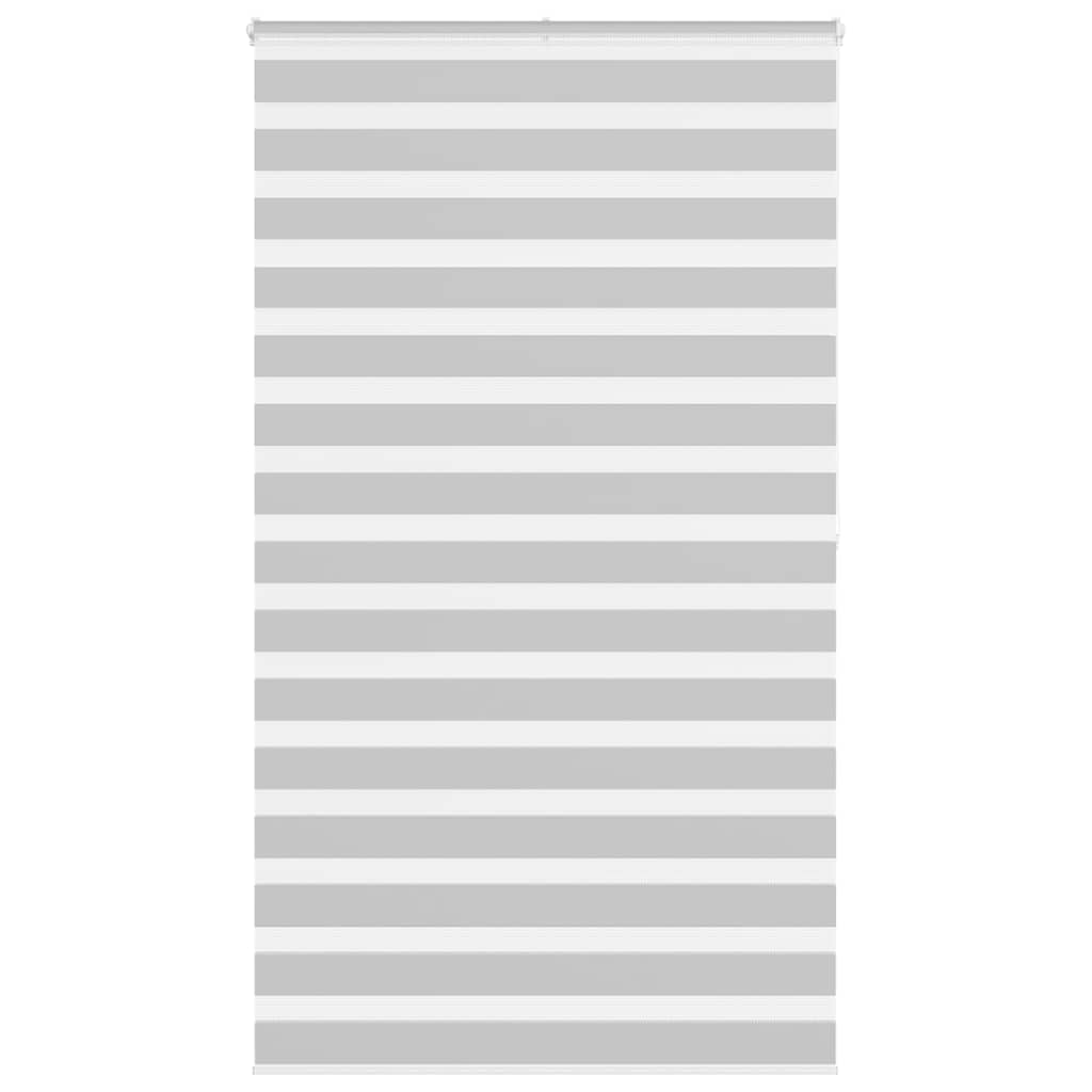 VidaXL Zebra-Rollo 135x200 cm Stoffbreite 130,9 cm Hellgrau