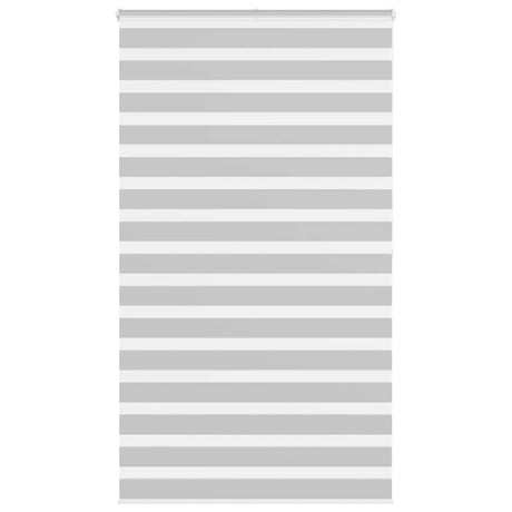 VidaXL Zebra-Rollo 135x200 cm Stoffbreite 130,9 cm Hellgrau