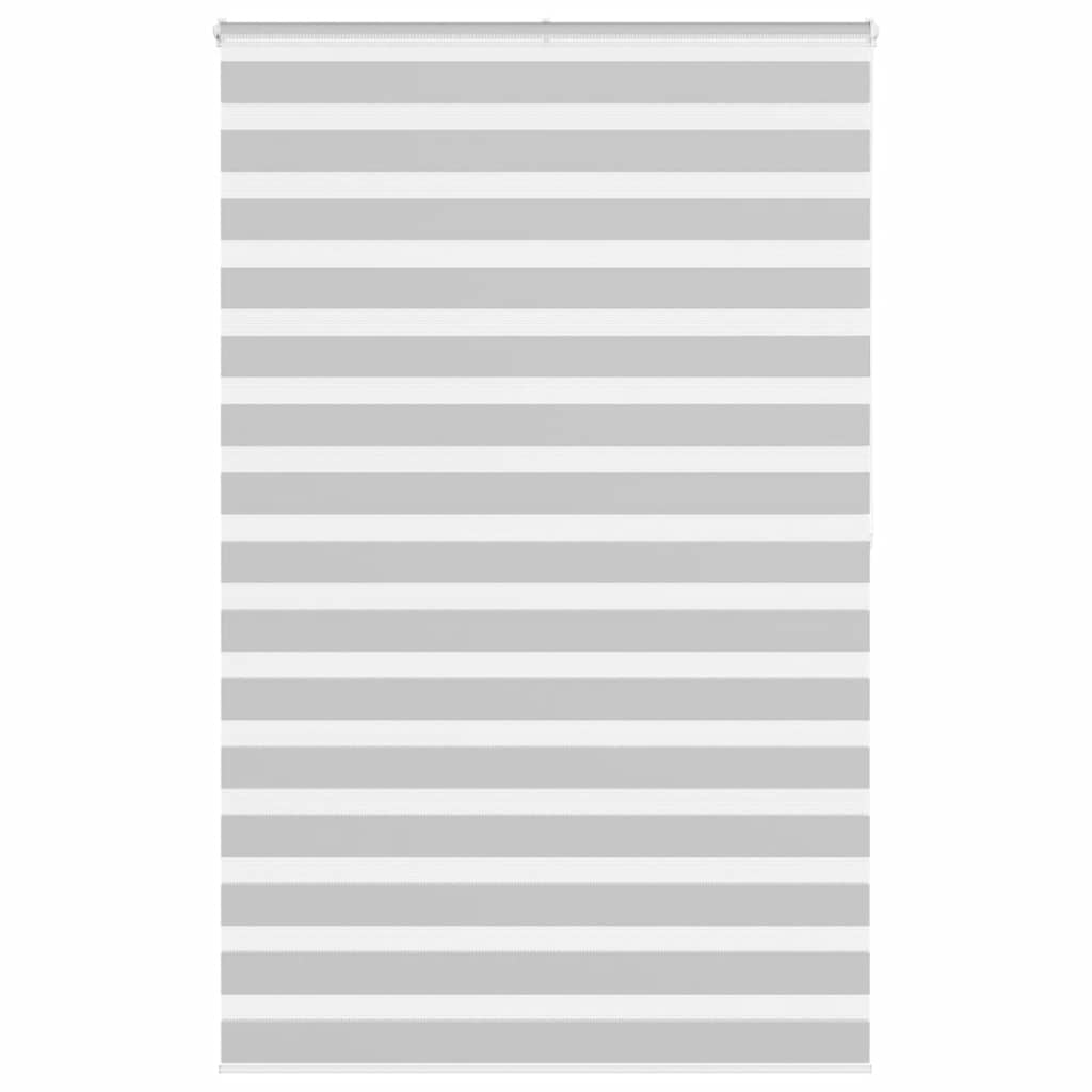 VidaXL Zebra-Rollo 145x200 cm Stoffbreite 140,9 cm Hellgrau