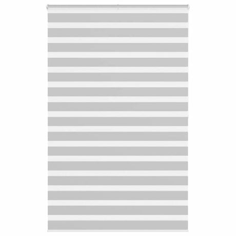 VidaXL Zebra-Rollo 145x200 cm Stoffbreite 140,9 cm Hellgrau