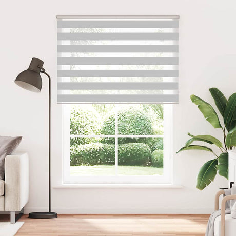 VidaXL Zebra-Rollo 160x200 cm Stoffbreite 155,9 cm Hellgrau