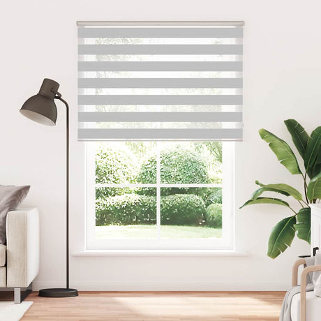 VidaXL Zebra-Rollo 165x200 cm Stoffbreite 160,9 cm Hellgrau