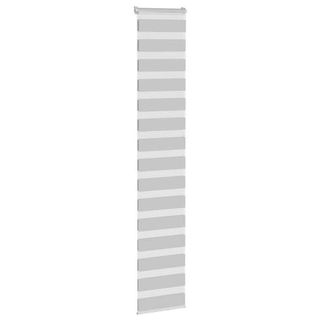 VidaXL Zebra-Rollo 45x230 cm Stoffbreite 40,9 cm Hellgrau