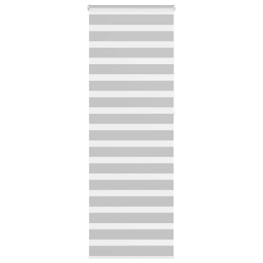VidaXL Zebra-Rollo 70x230 cm Stoffbreite 65,9 cm Hellgrau