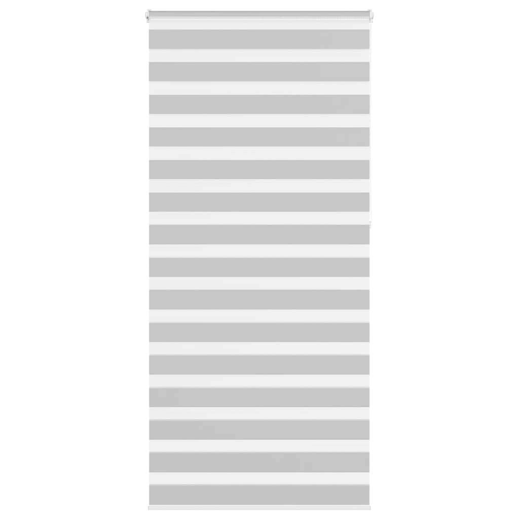 VidaXL Zebra-Rollo 100x230 cm Stoffbreite 95,9 cm Hellgrau
