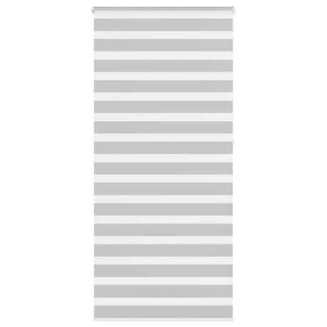 VidaXL Zebra-Rollo 100x230 cm Stoffbreite 95,9 cm Hellgrau