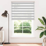 VidaXL Zebra-Rollo 150x230 cm Stoffbreite 145,9 cm Hellgrau