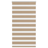 VidaXL Zebrarollo 70x100 cm Stoffbreite 65,9 cm Polyester Sandbraun