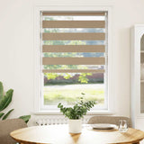 VidaXL Zebrarollo 70x100 cm Stoffbreite 65,9 cm Polyester Sandbraun