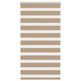 VidaXL Zebrarollo 75x100 cm Stoffbreite 70,9 cm Polyester Sandbraun