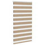VidaXL Zebrarollo 75x100 cm Stoffbreite 70,9 cm Polyester Sandbraun