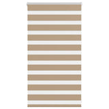 VidaXL Zebrarollo 90x100 cm Stoffbreite 85,9 cm Polyester Sandbraun