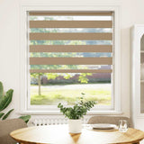 VidaXL Zebrarollo 105x100 cm Stoffbreite 100,9 cm Polyester Sandbraun