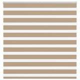 VidaXL Zebrarollo 140x100 cm Stoffbreite 135,9 cm Polyester Sandbraun