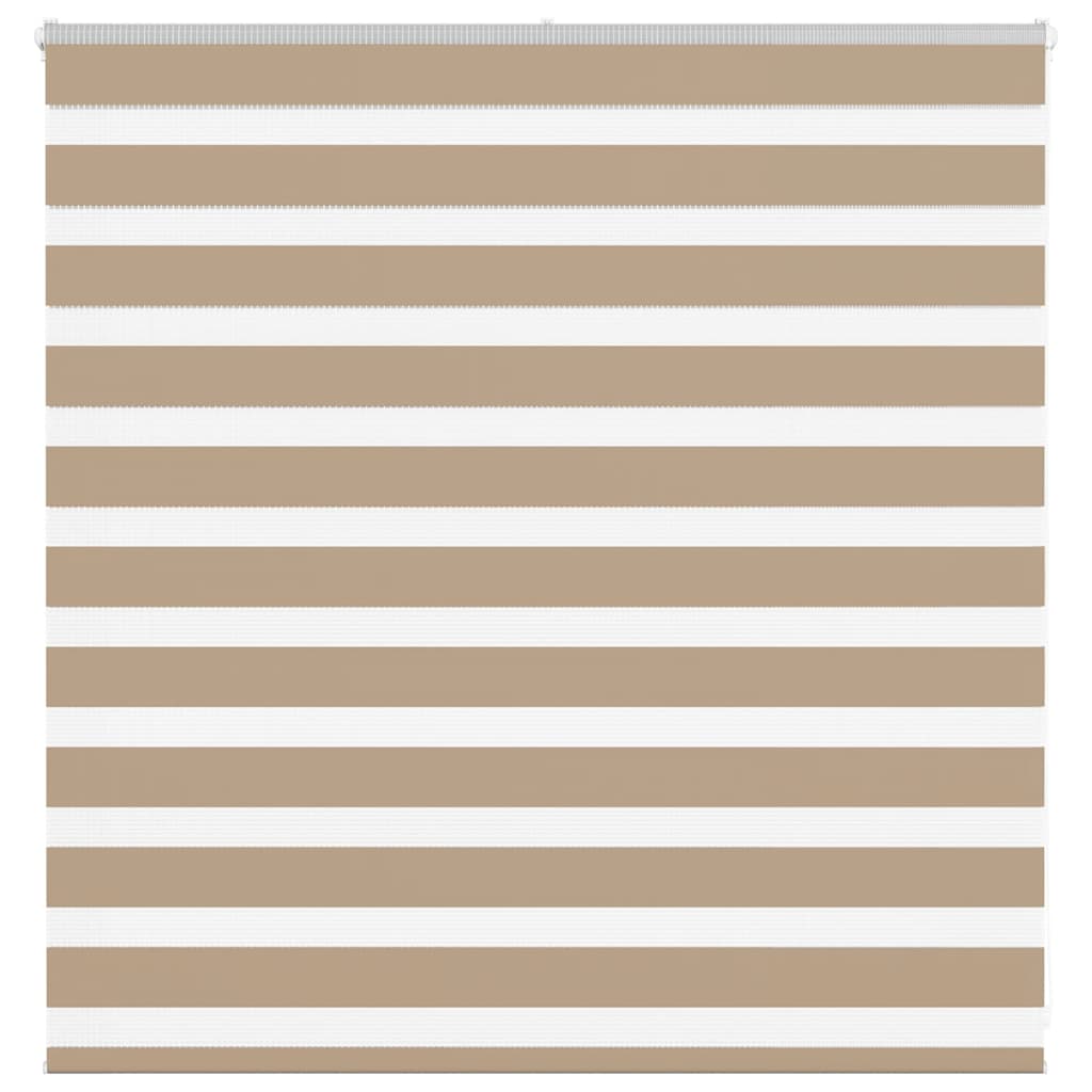 VidaXL Zebrarollo 145x100 cm Stoffbreite 140,9 cm Polyester Sandbraun