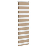 VidaXL Zebrarollo 45x150 cm Stoffbreite 40,9 cm Polyester Sandbraun
