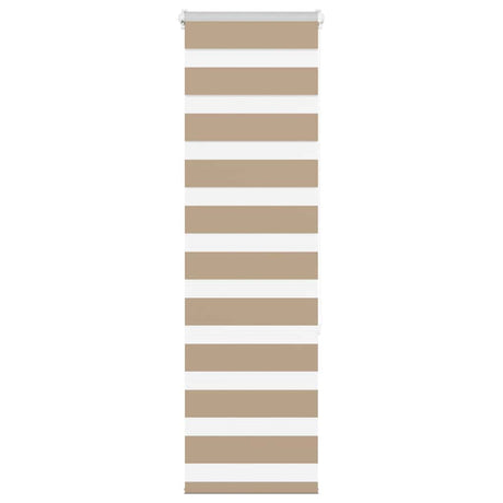 VidaXL Zebrarollo 50x150 cm Stoffbreite 55,9 cm Polyester Sandbraun