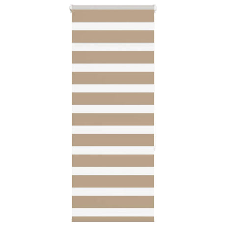 VidaXL Zebrarollo 60x150 cm Stoffbreite 55,9 cm Polyester Sandbraun