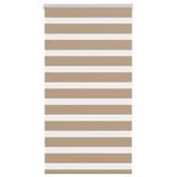 VidaXL Zebrarollo 70x150 cm Stoffbreite 65,9 cm Polyester Sandbraun