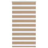 VidaXL Zebrarollo 80x150 cm Stoffbreite 75,9 cm Polyester Sandbraun