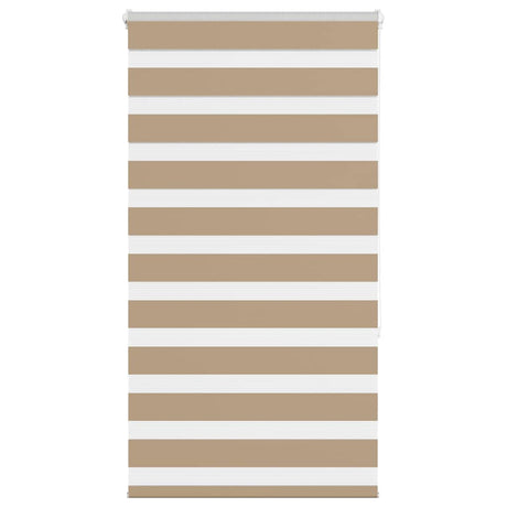 VidaXL Zebrarollo 80x150 cm Stoffbreite 75,9 cm Polyester Sandbraun