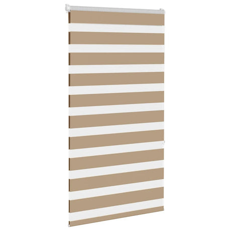 VidaXL Zebrarollo 80x150 cm Stoffbreite 75,9 cm Polyester Sandbraun