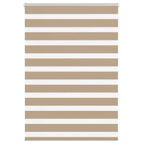 VidaXL Zebrarollo 105x150 cm Stoffbreite 100,9 cm Polyester Sandbraun