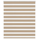VidaXL Zebrarollo 120x150 cm Stoffbreite 115,9 cm Polyester Sandbraun