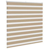 VidaXL Zebrarollo 140x150 cm Stoffbreite 135,9 cm Polyester Sandbraun