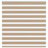 VidaXL Zebrarollo 150x150 cm Stoffbreite 145,9 cm Polyester Sandbraun