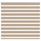 VidaXL Zebrarollo 155x150 cm Stoffbreite 150,9 cm Polyester Sandbraun