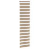 VidaXL Zebrarollo 60x200 cm Stoffbreite 55,9 cm Polyester Sandbraun