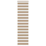 VidaXL Zebrarollo 65x200 cm Stoffbreite 60,9 cm Polyester Sandbraun