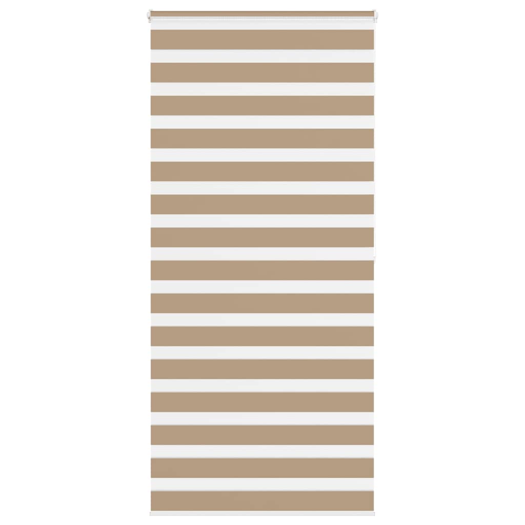 VidaXL Zebrarollo 95x200 cm Stoffbreite 90,9 cm Polyester Sandbraun