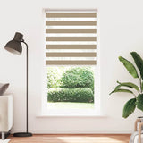 VidaXL Zebrarollo 115x200 cm Stoffbreite 110,9 cm Polyester Sandbraun