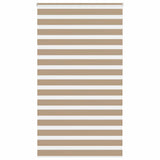 VidaXL Zebrarollo 125x200 cm Stoffbreite 120,9 cm Polyester Sandbraun