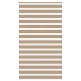 VidaXL Zebrarollo 130x200 cm Stoffbreite 125,9 cm Polyester Sandbraun