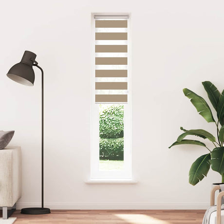 VidaXL Zebrarollo 45x230 cm Stoffbreite 40,9 cm Polyester Sandbraun