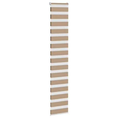 VidaXL Zebrarollo 45x230 cm Stoffbreite 40,9 cm Polyester Sandbraun